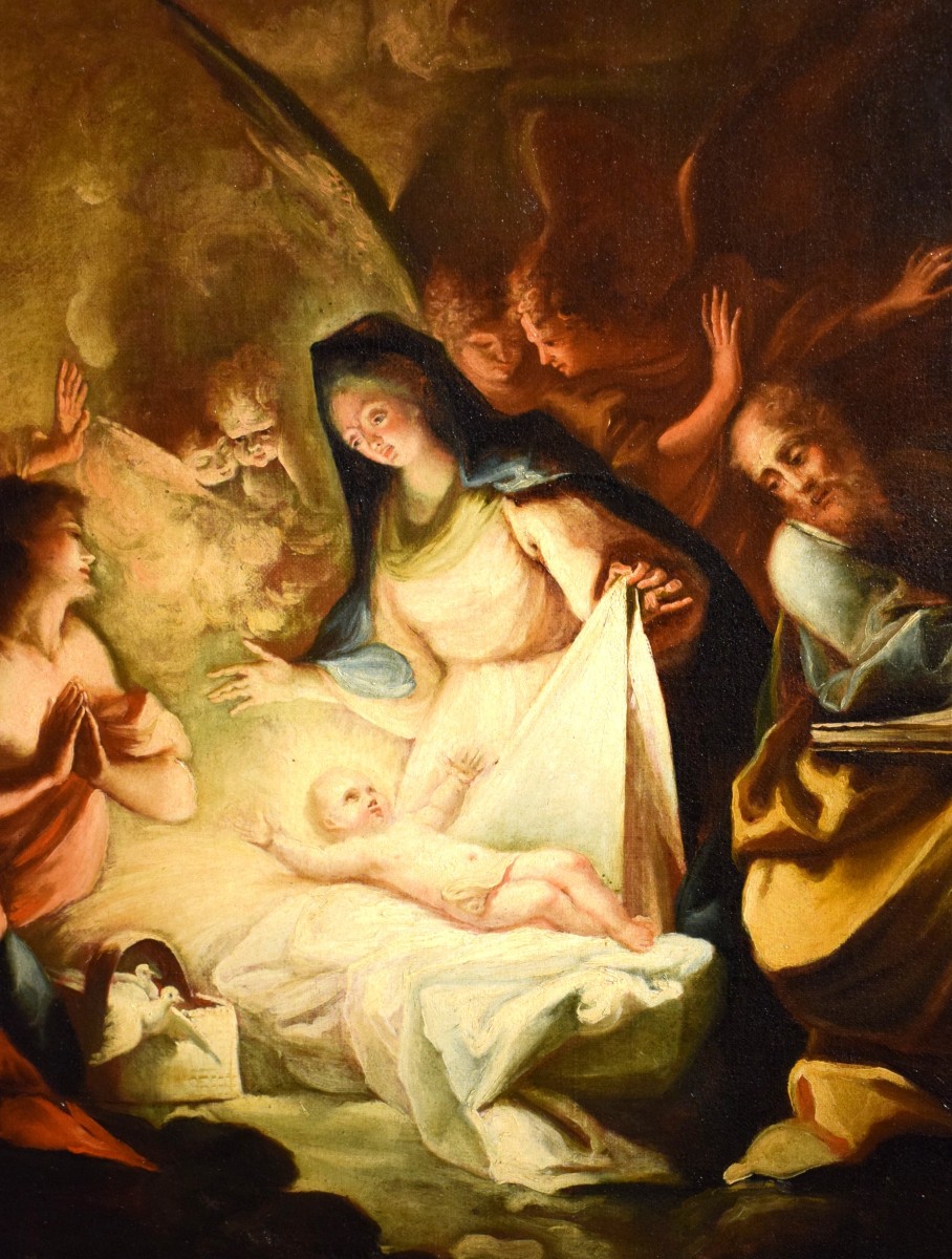 The Nativity And The Adoration Of The Shepherds - Venetian School Of  18th Century-photo-4