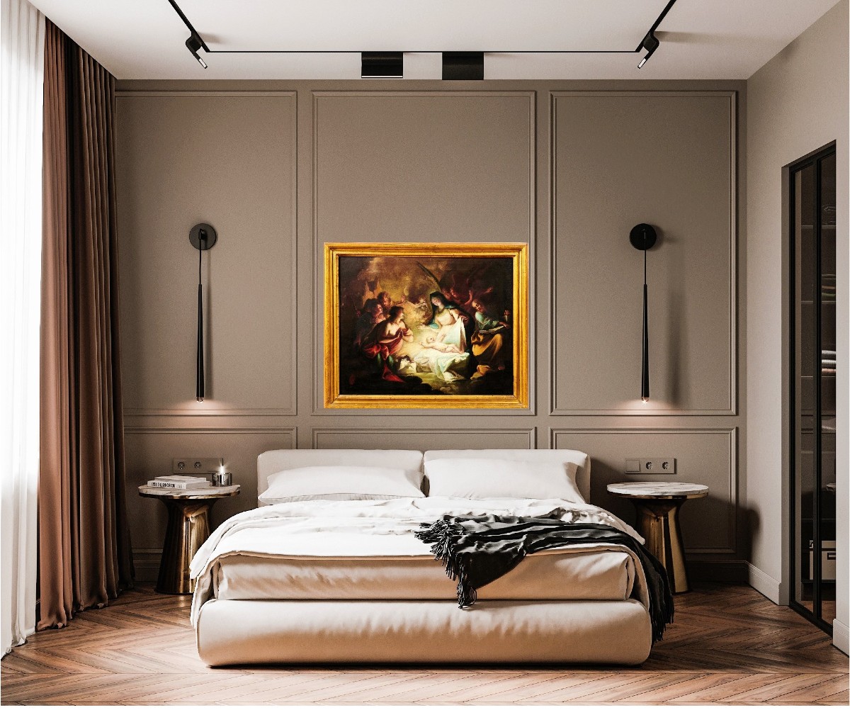 The Nativity And The Adoration Of The Shepherds - Venetian School Of  18th Century-photo-8