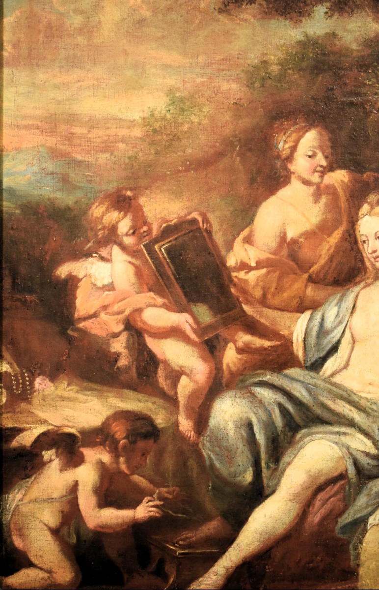 The Toilet Of Venus  -  Venetian School, Late 17th Century-photo-3