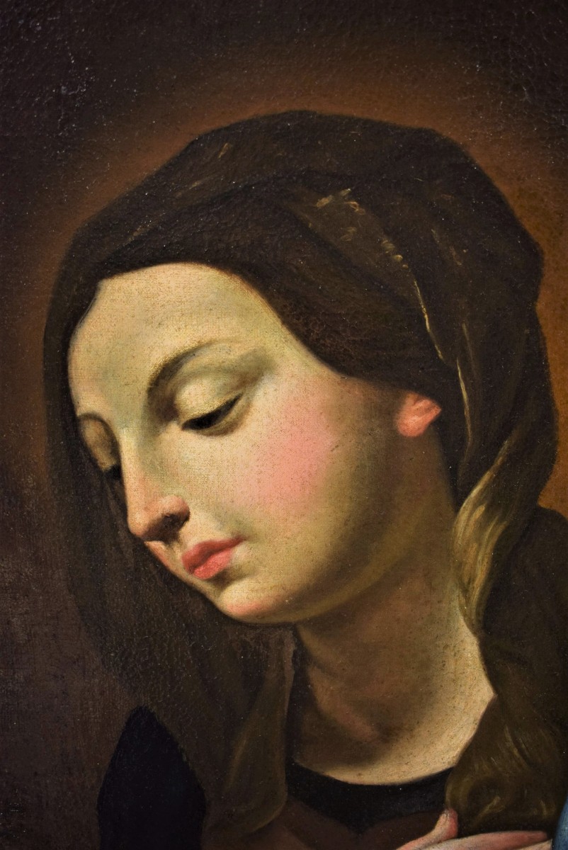 Vierge annoncée - Cercle de Guido Reni - Emilie, 17ème siècle-photo-4