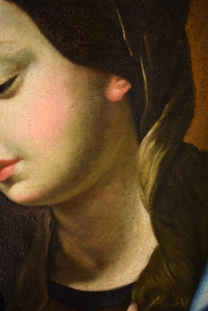 Vierge annoncée - Cercle de Guido Reni - Emilie, 17ème siècle-photo-4