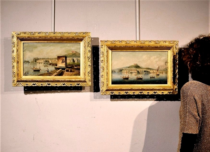 Pair Of Views Of The Gulf Of Naples.-photo-7