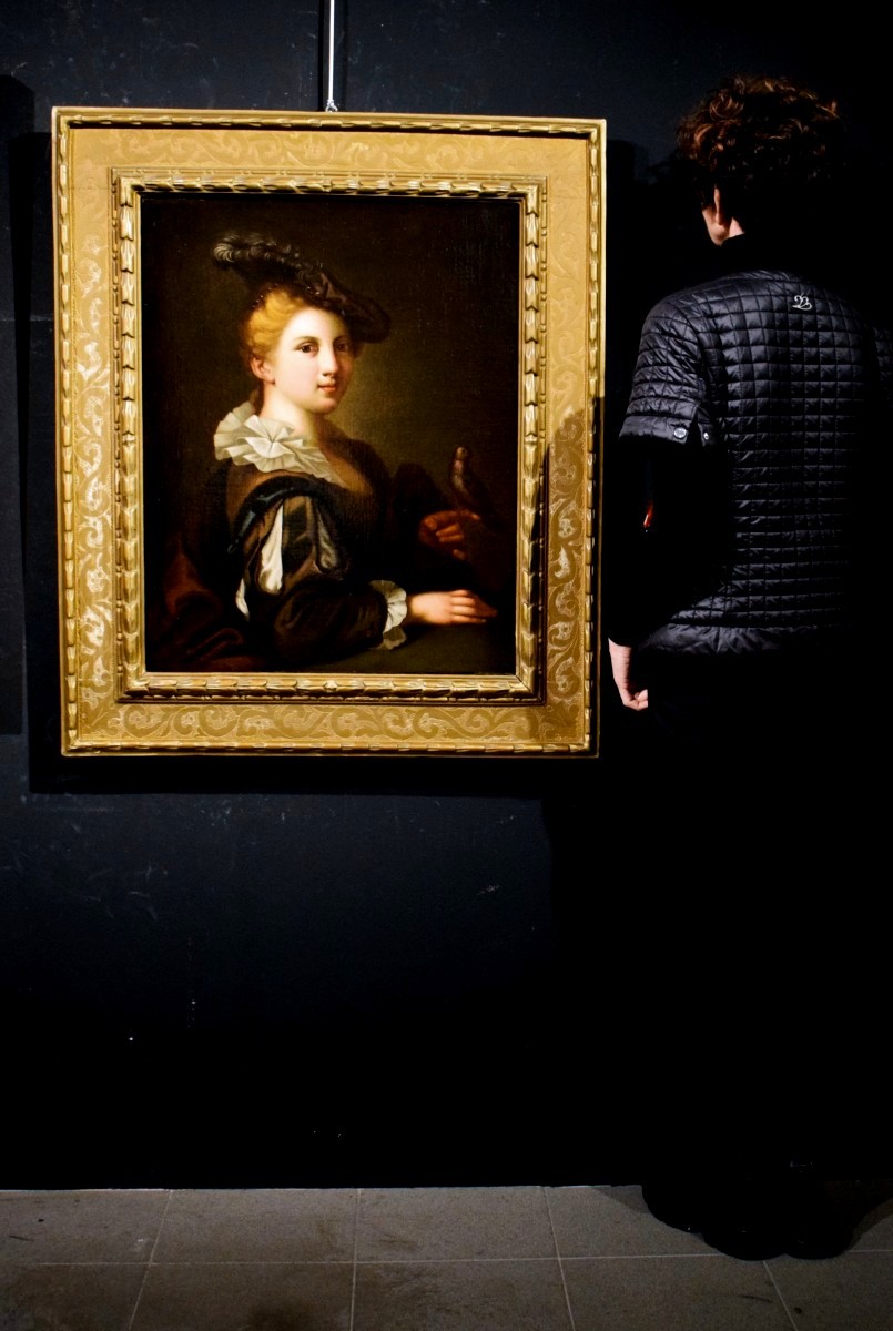 Young Lady With Goldfinch - France, 18th Century-photo-5