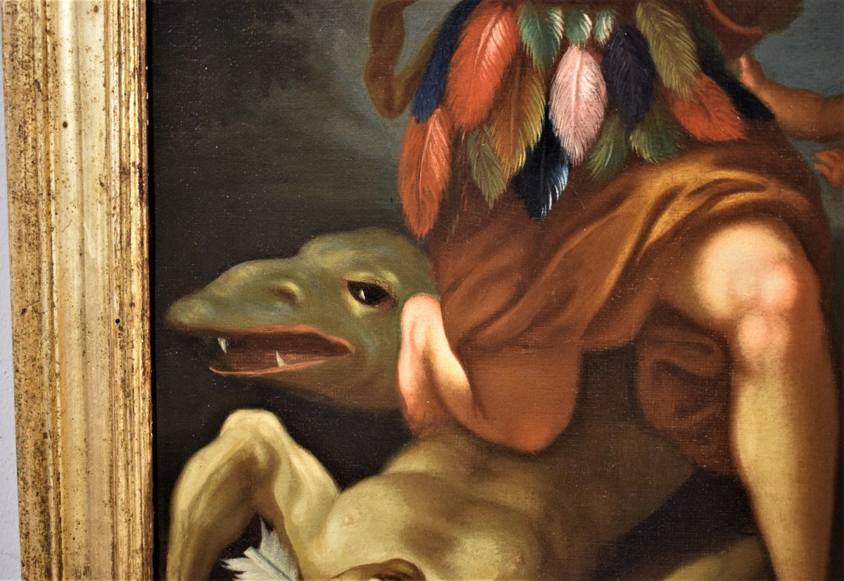 Allégorie de l'Amérique -  Francesco Trevisani (Capodistrie 1656-Rome 1746) atelier-photo-4