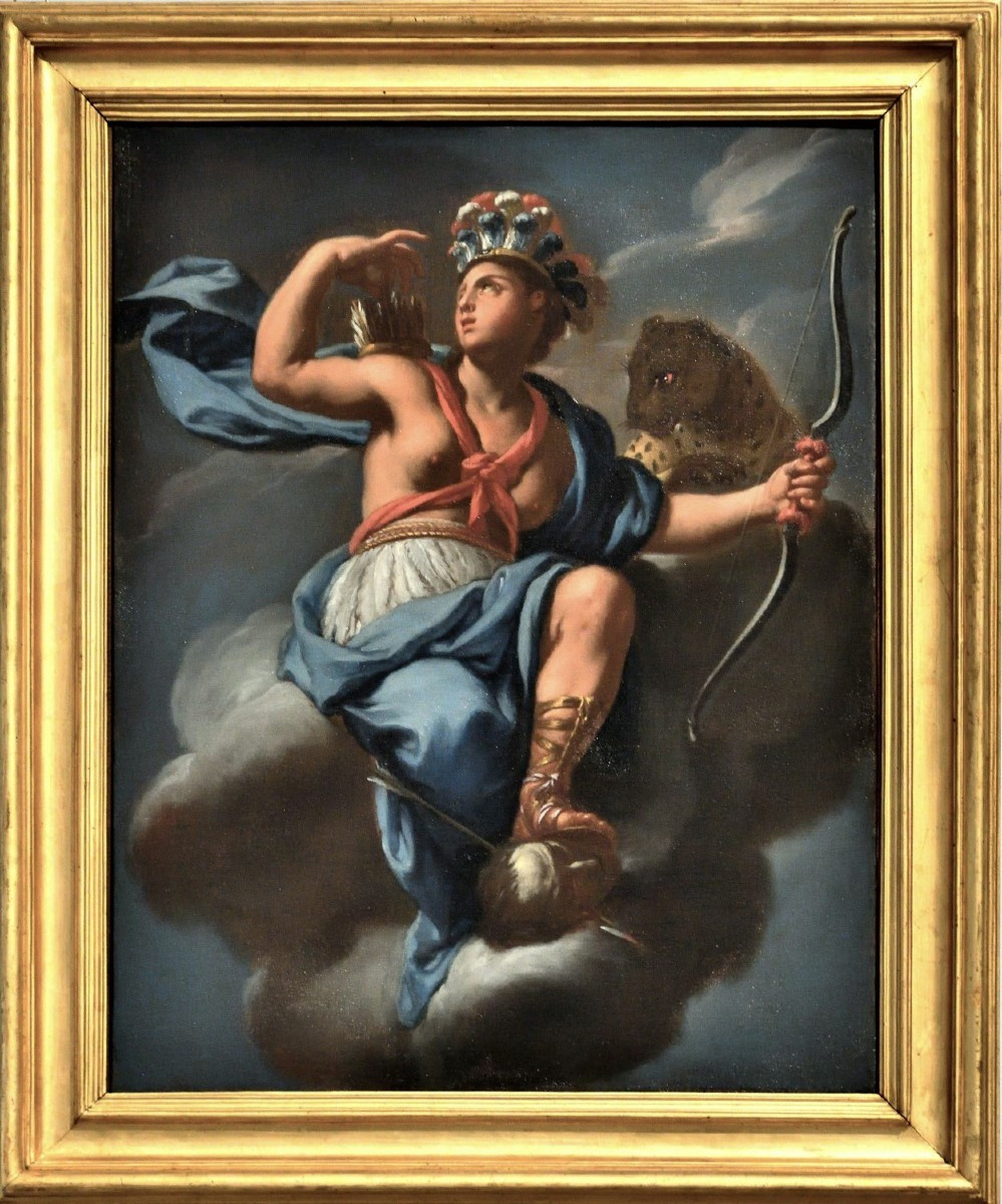 Allégorie de l'Amérique -  Francesco Trevisani (Capodistrie 1656-Rome 1746) atelier-photo-8