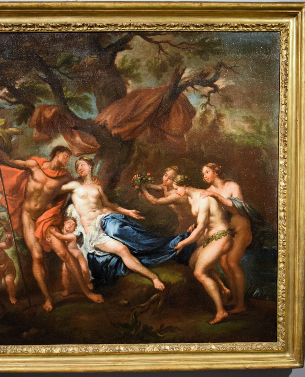 Venus And Adonis  - Atelier Of Frans Wouters (lierre 1612 - Antwerp 1659)-photo-4