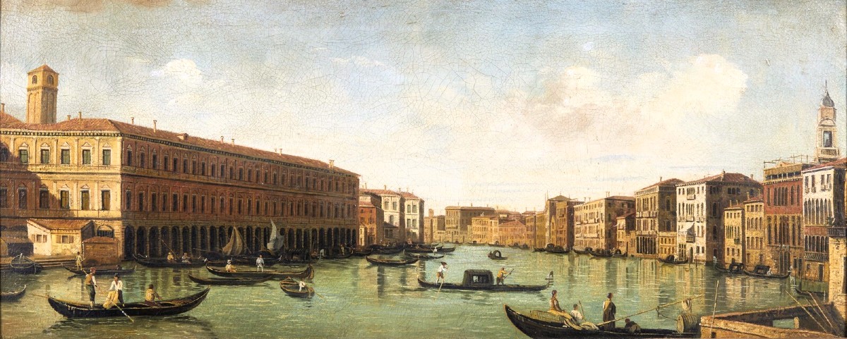 Venise, vue du Grand Canal - École d'Antonio Canal dit Canaletto-photo-2
