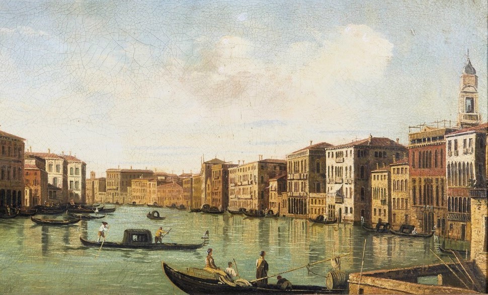 Venise, vue du Grand Canal - École d'Antonio Canal dit Canaletto-photo-4