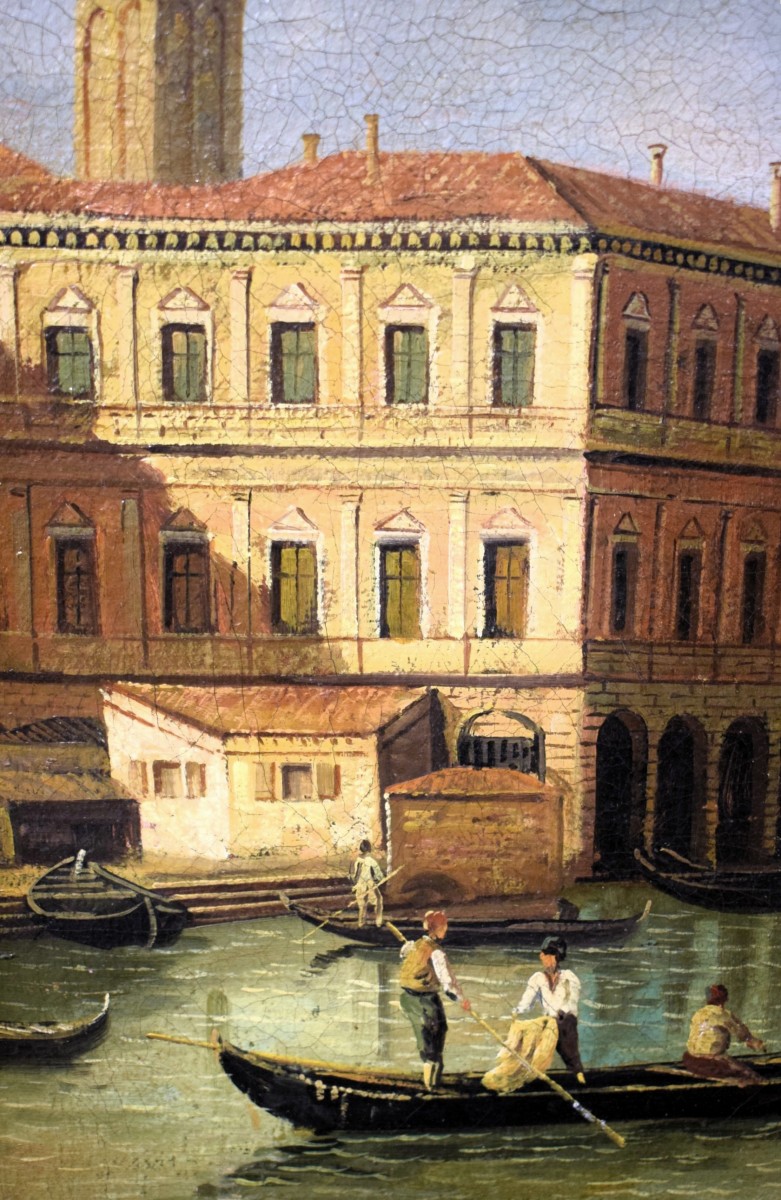 Venise, vue du Grand Canal - École d'Antonio Canal dit Canaletto-photo-3