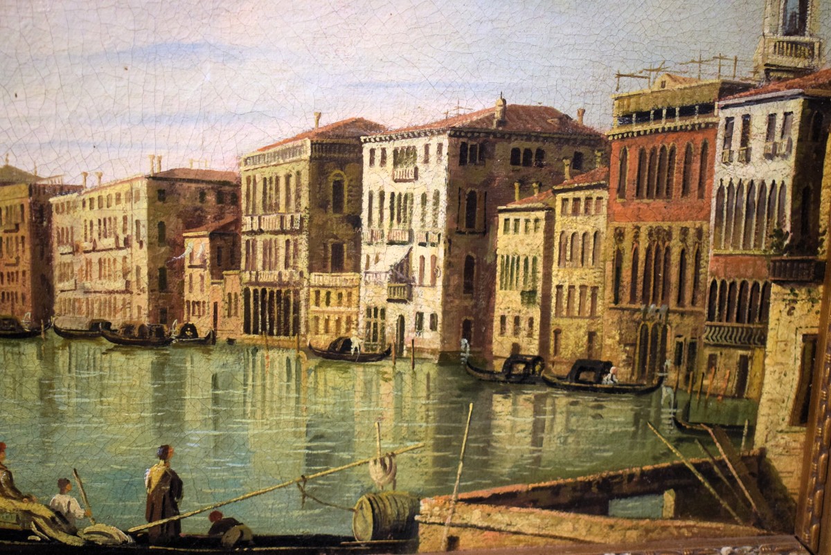 Venise, vue du Grand Canal - École d'Antonio Canal dit Canaletto-photo-4