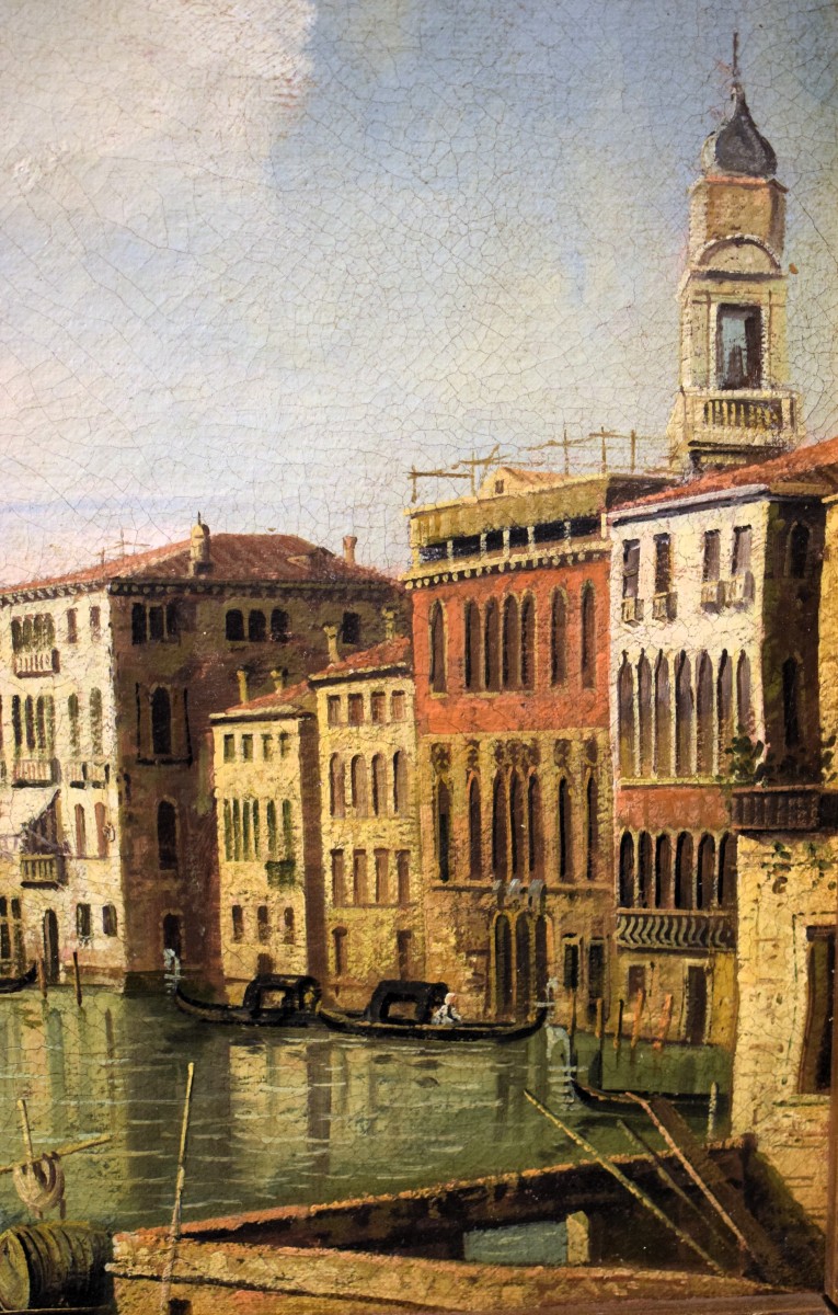 Venise, vue du Grand Canal - École d'Antonio Canal dit Canaletto-photo-5