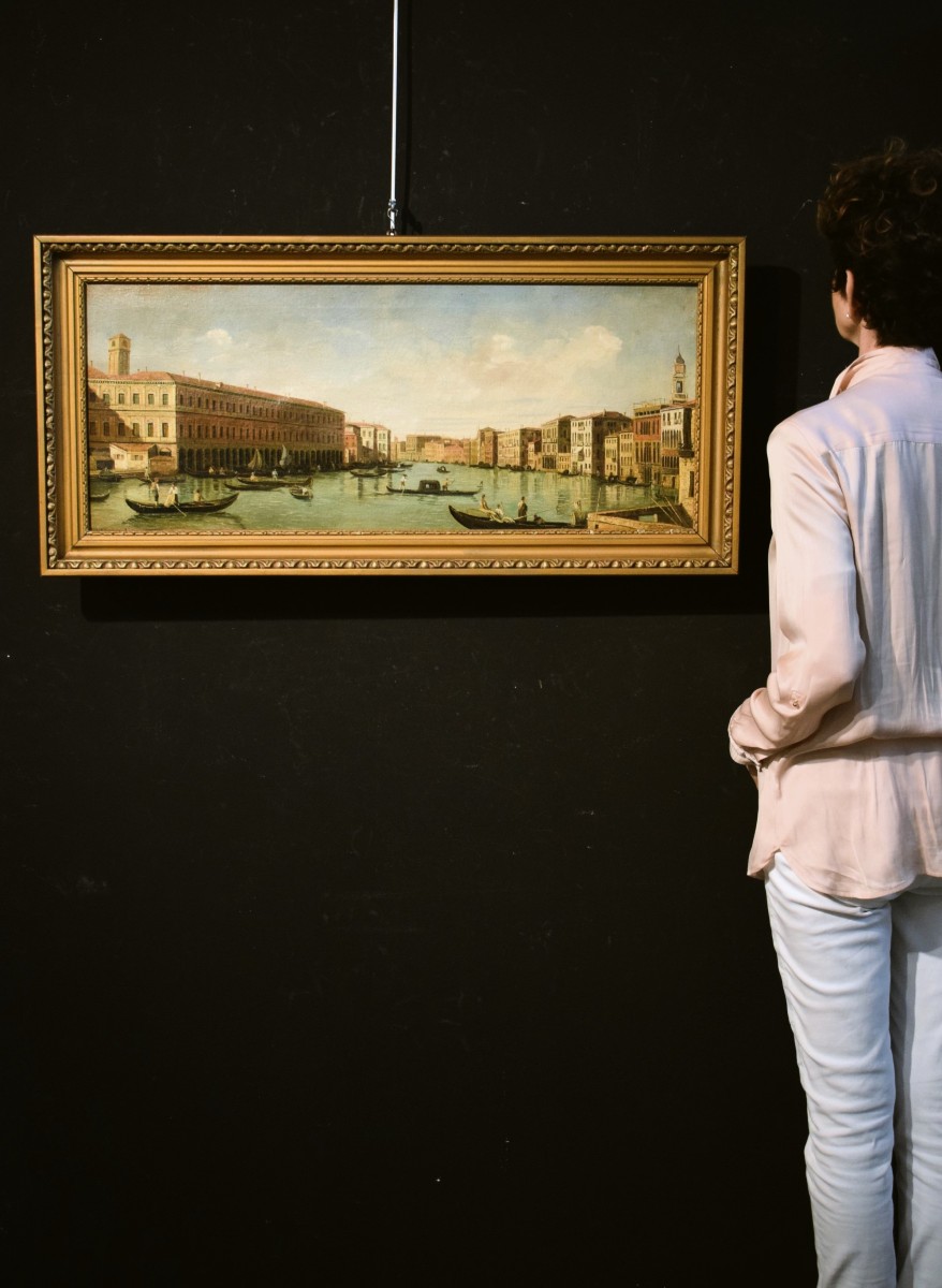 Venise, vue du Grand Canal - École d'Antonio Canal dit Canaletto-photo-7