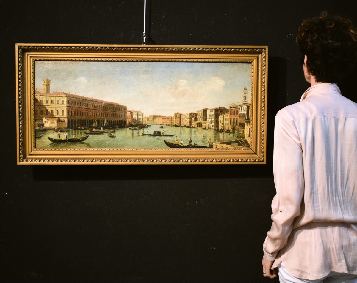 Venise, vue du Grand Canal - École d'Antonio Canal dit Canaletto-photo-8