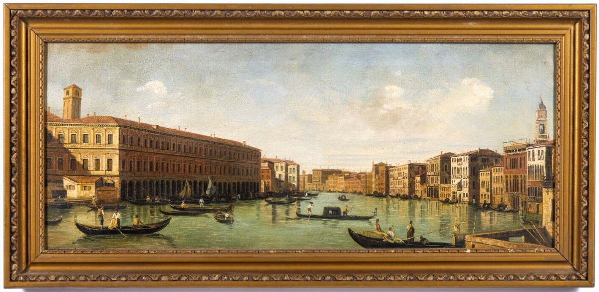 Venise, vue du Grand Canal - École d'Antonio Canal dit Canaletto
