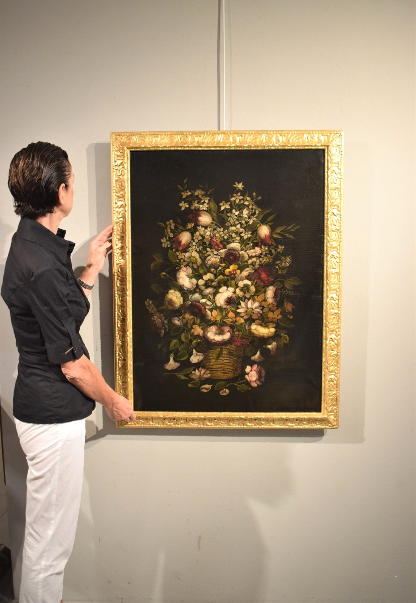 "still Life With A Vase Of Flowers"-photo-7