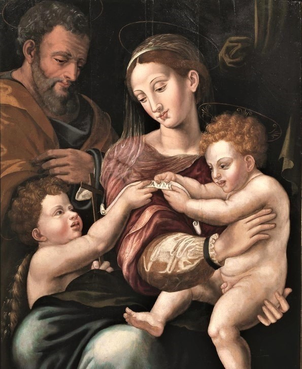 Sainte Famille  - ﻿Michele Tosini  (Firenze 1503-1577)  -photo-3
