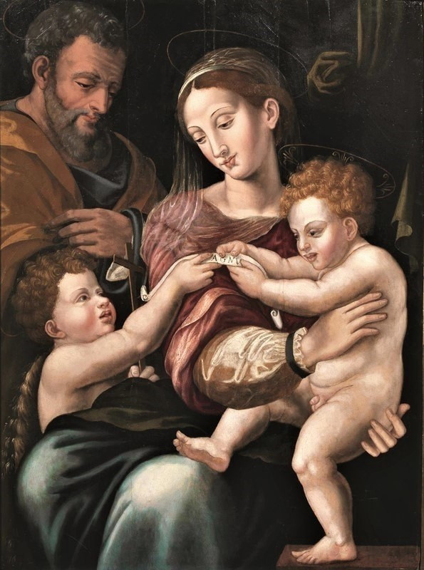 Sainte Famille  - ﻿Michele Tosini  (Firenze 1503-1577)  
