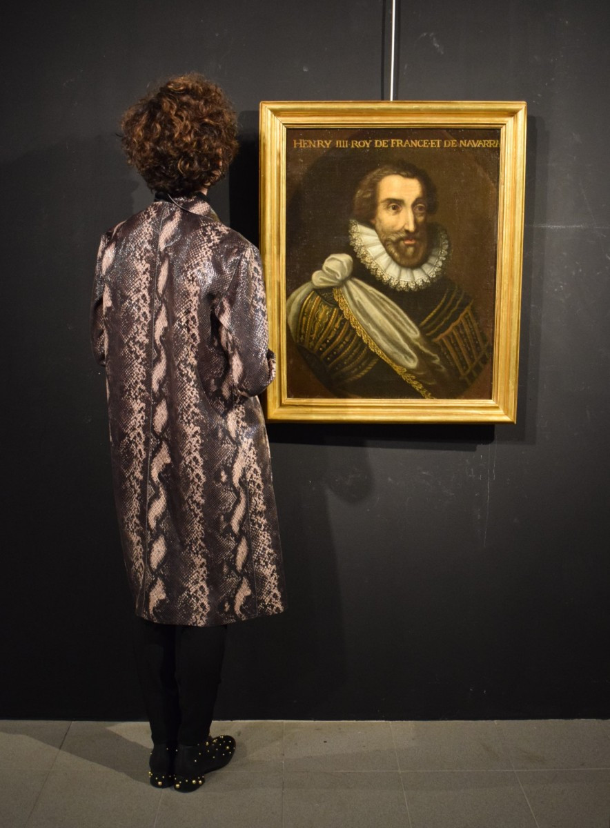 Portrait d'Henri IV, roi de France et de Navarre - école française fin du 16ème siècle-photo-8