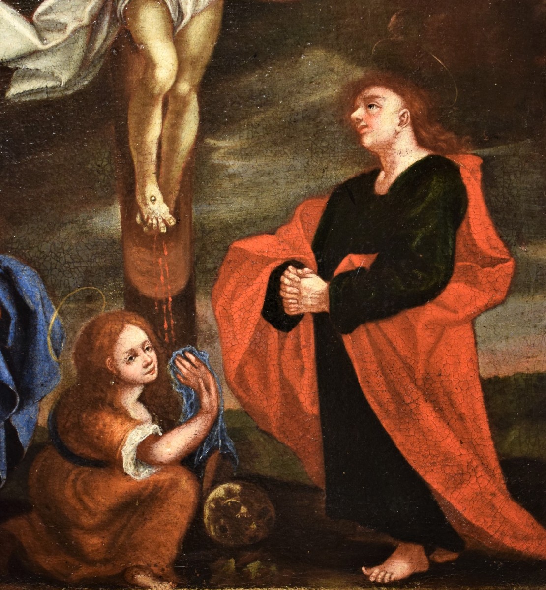 La Crucifixion du Christ - Maître flamand du XVIIe siècle-photo-1