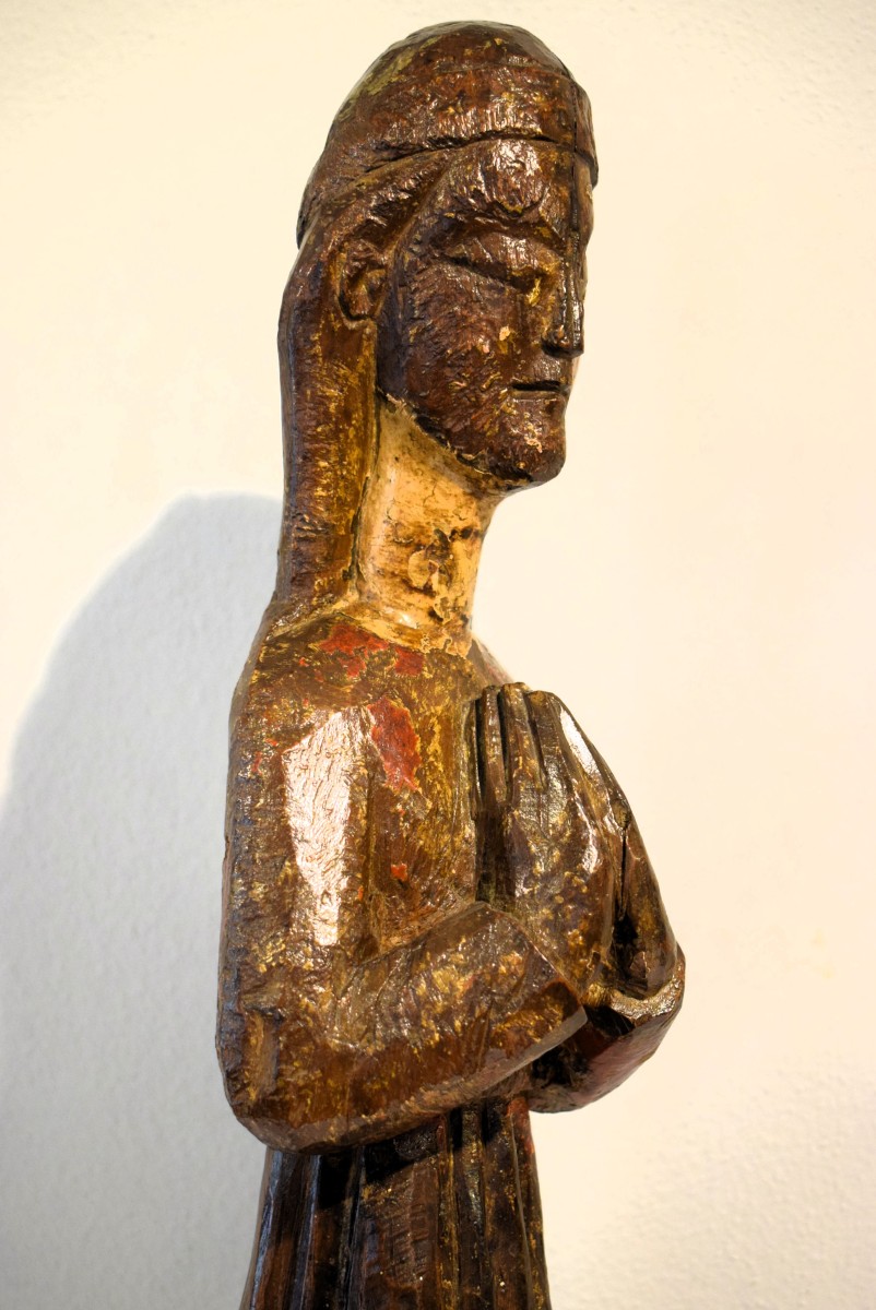 La Vierge terrassant le diable - Artiste espagnol du XIIIe siècle-photo-2