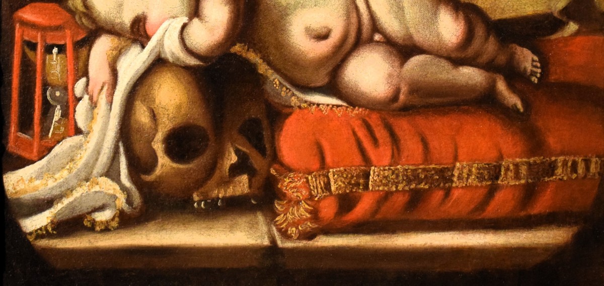 Memento Mori - École lombarde du XVIIe siècle-photo-4