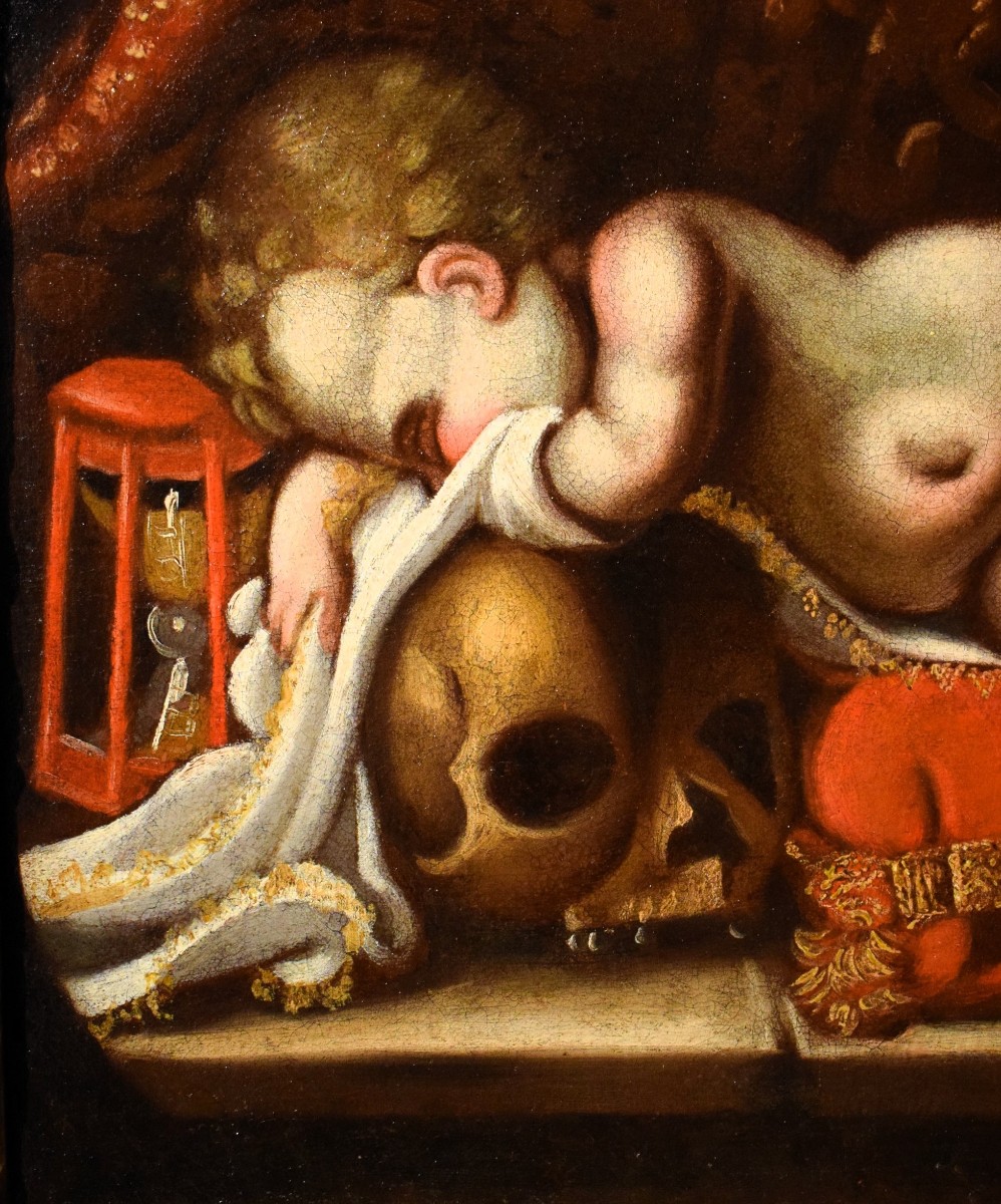 Memento Mori - École lombarde du XVIIe siècle-photo-1