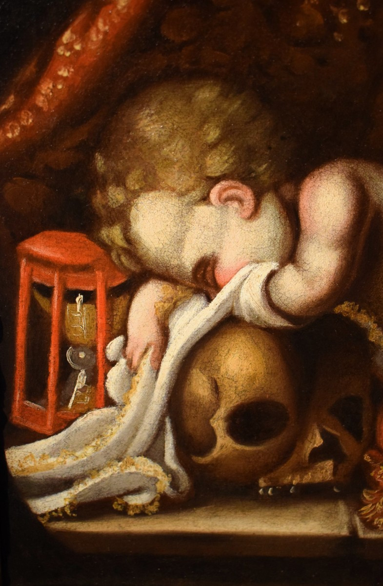 Memento Mori - École lombarde du XVIIe siècle-photo-3