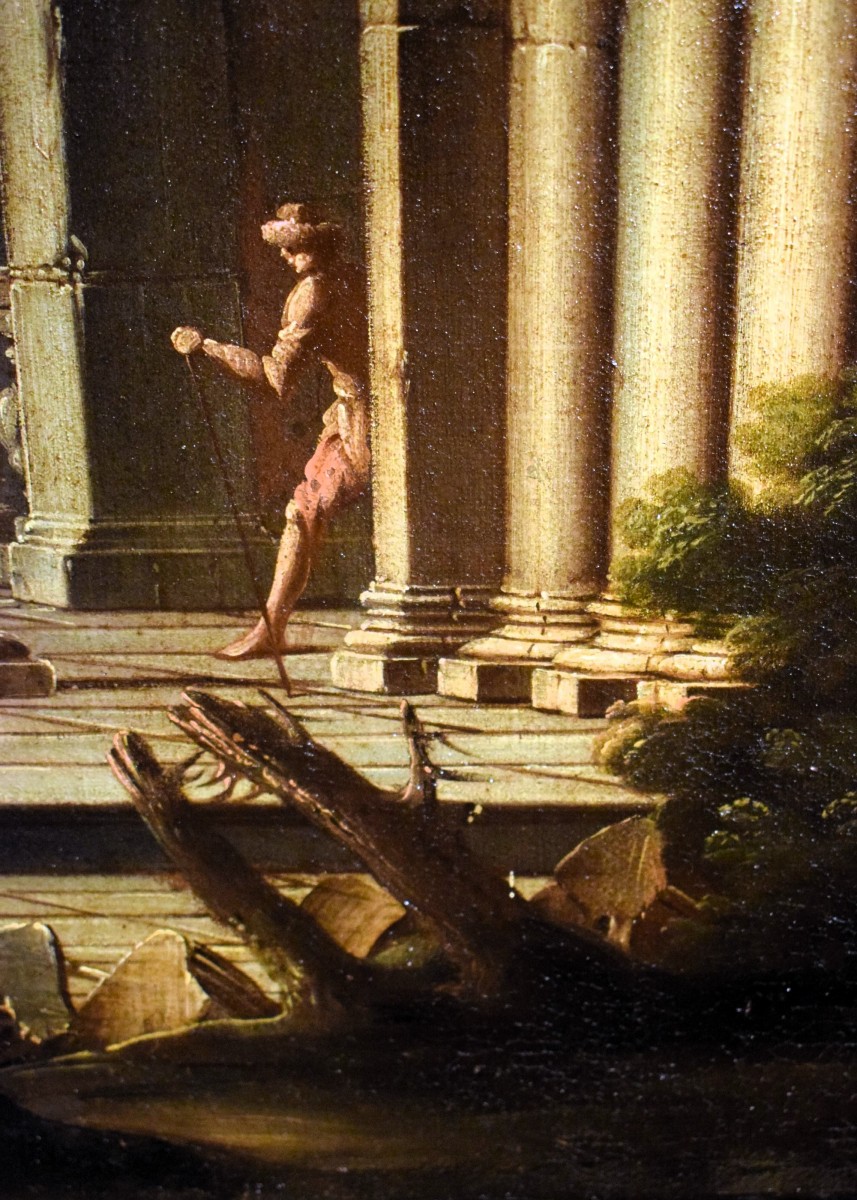 Caprice architectural  - Gennaro Greco (Naples, 1663-1714)-photo-4