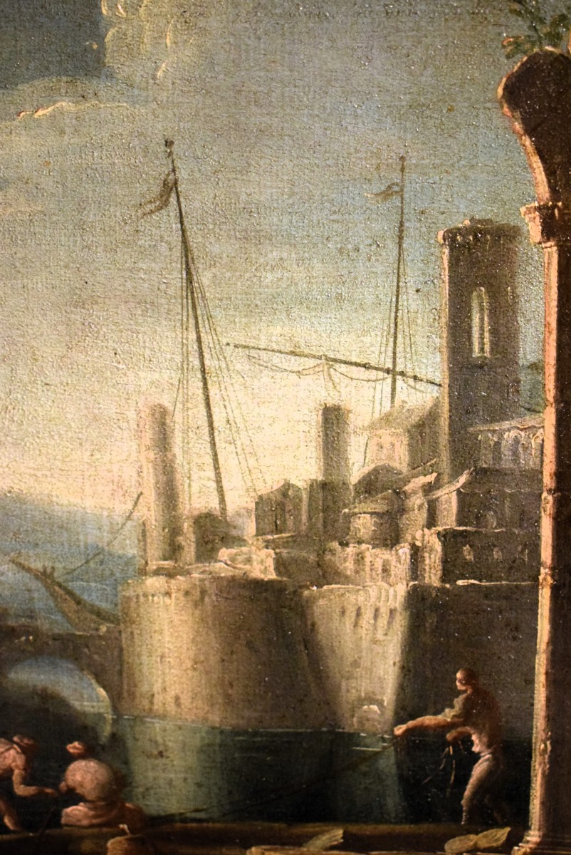 Caprice architectural  - Gennaro Greco (Naples, 1663-1714)-photo-5