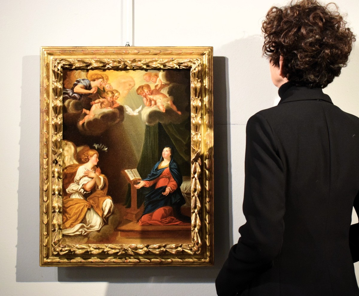 "annunciation"  Francesco Albani, (bologna, 1578 - 1660) Workshop-photo-7