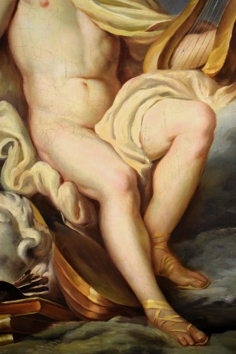 "apollo"  - Oil On Canvas  - Late 18th Century-photo-4
