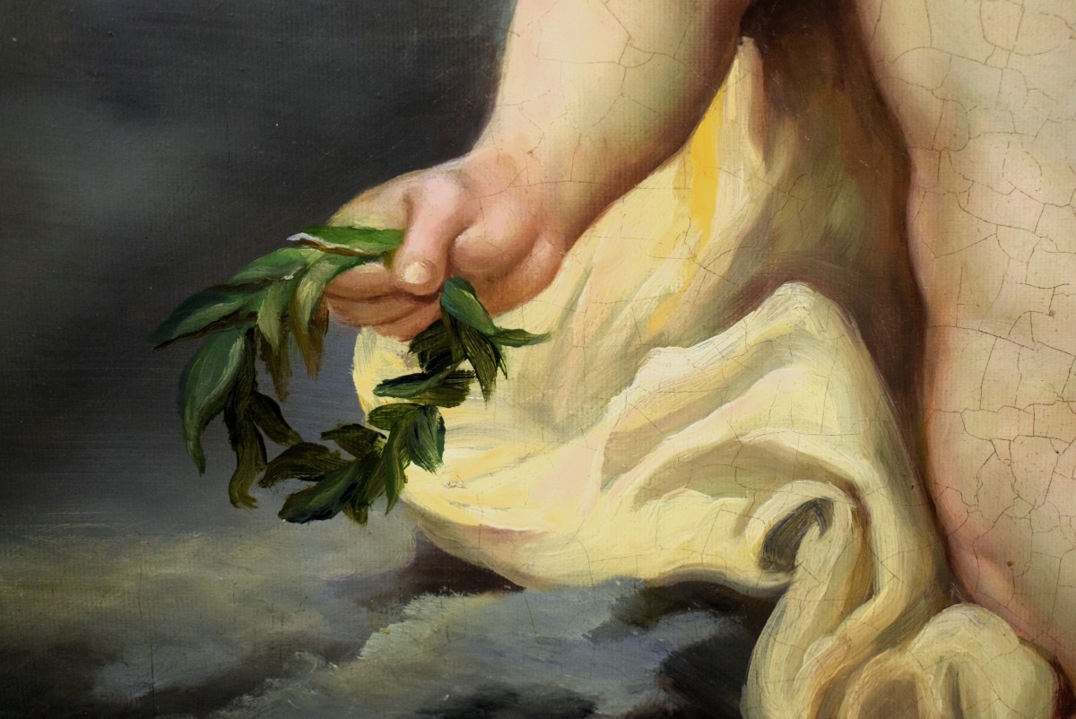 "apollo"  - Oil On Canvas  - Late 18th Century-photo-5