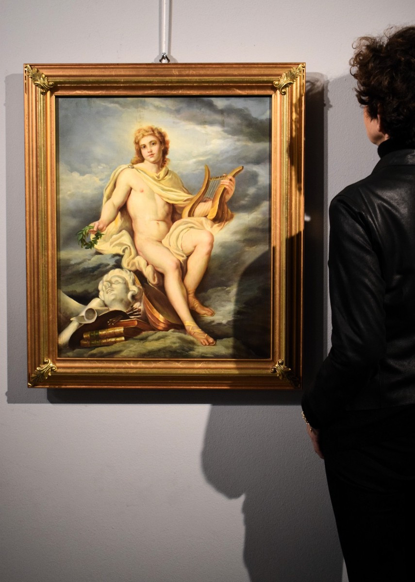 "apollo"  - Oil On Canvas  - Late 18th Century-photo-7