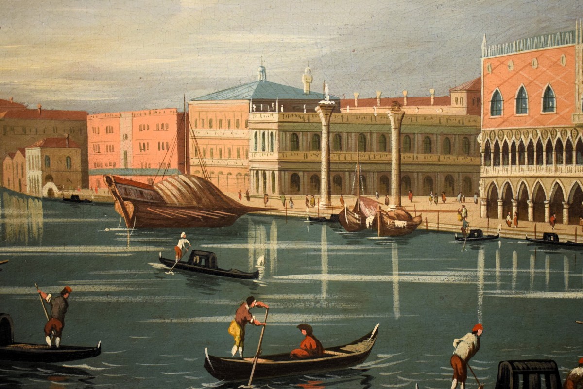 Paire de vues de Venise et de Rome - Fin du XIXe siècle-photo-1