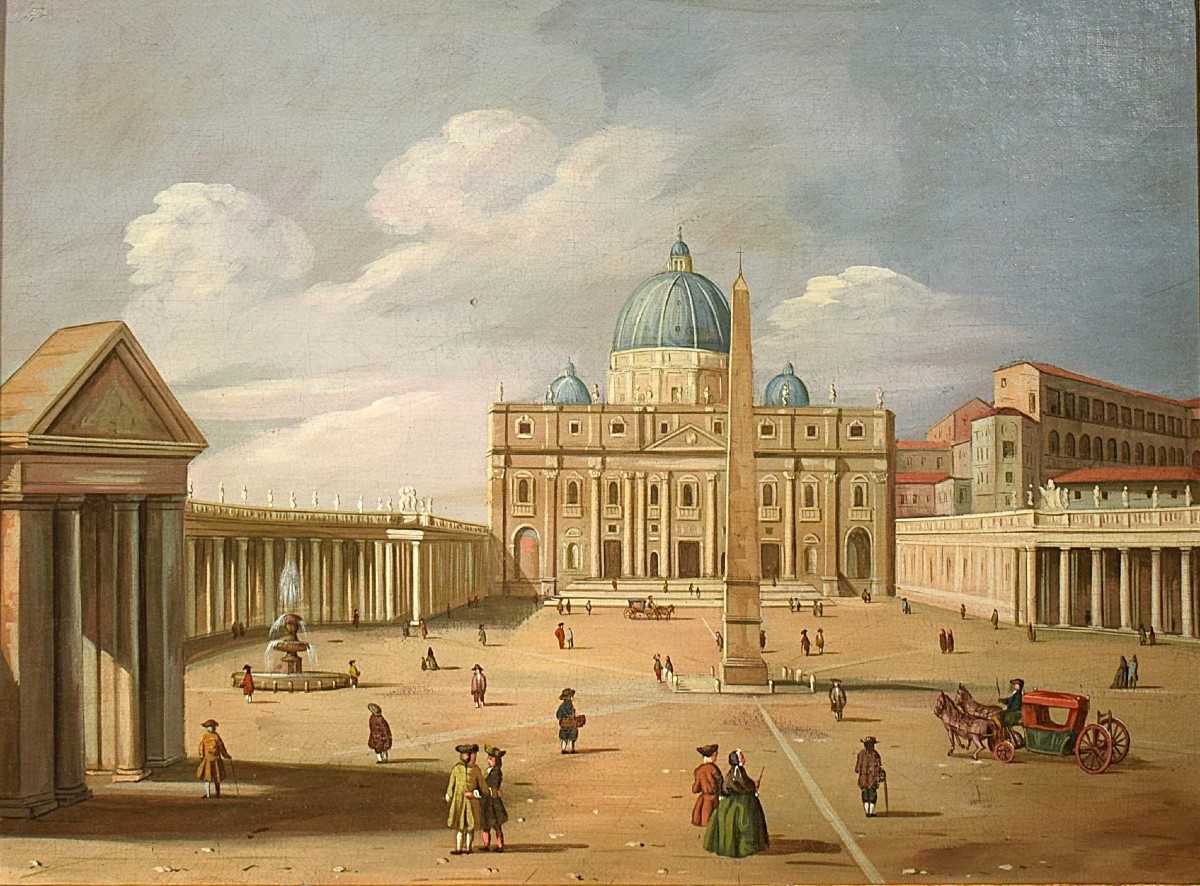 Paire de vues de Venise et de Rome - Fin du XIXe siècle-photo-7