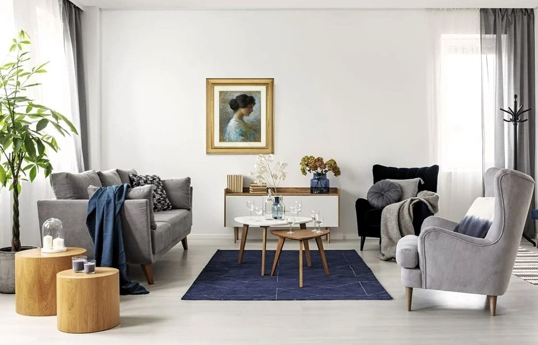 Female Portrait - Federico Zandomeneghi (venice 1841-paris 1917)-photo-4