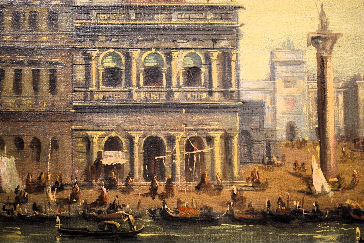 Venise, vue du bassin de Saint-Marc  - F. Guarana - Fin du XIXe siècle-photo-6