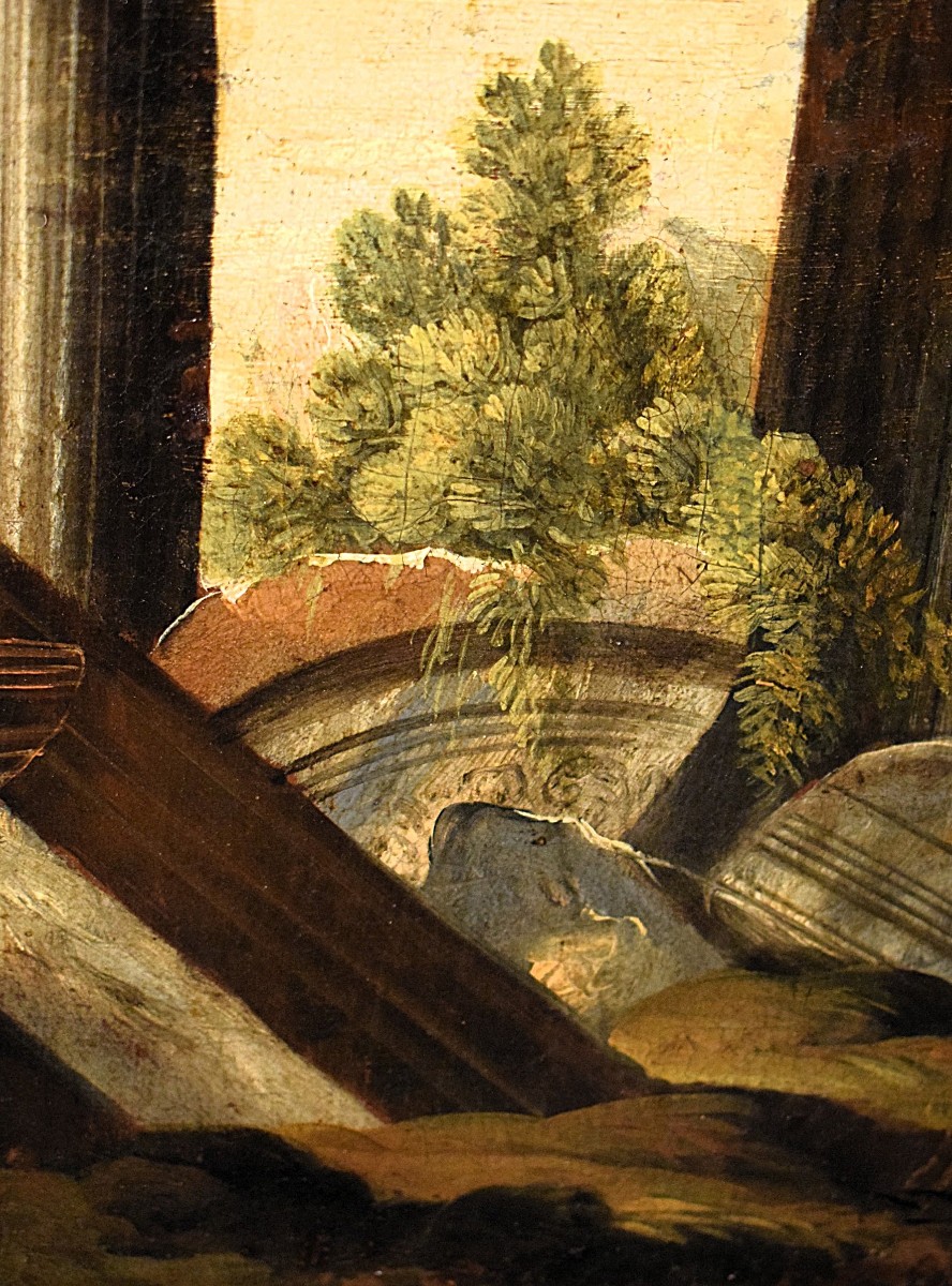 Paysage avec ruines architecturales  - Leonardo Coccorante (Naples, 1680 – 1750) -photo-5