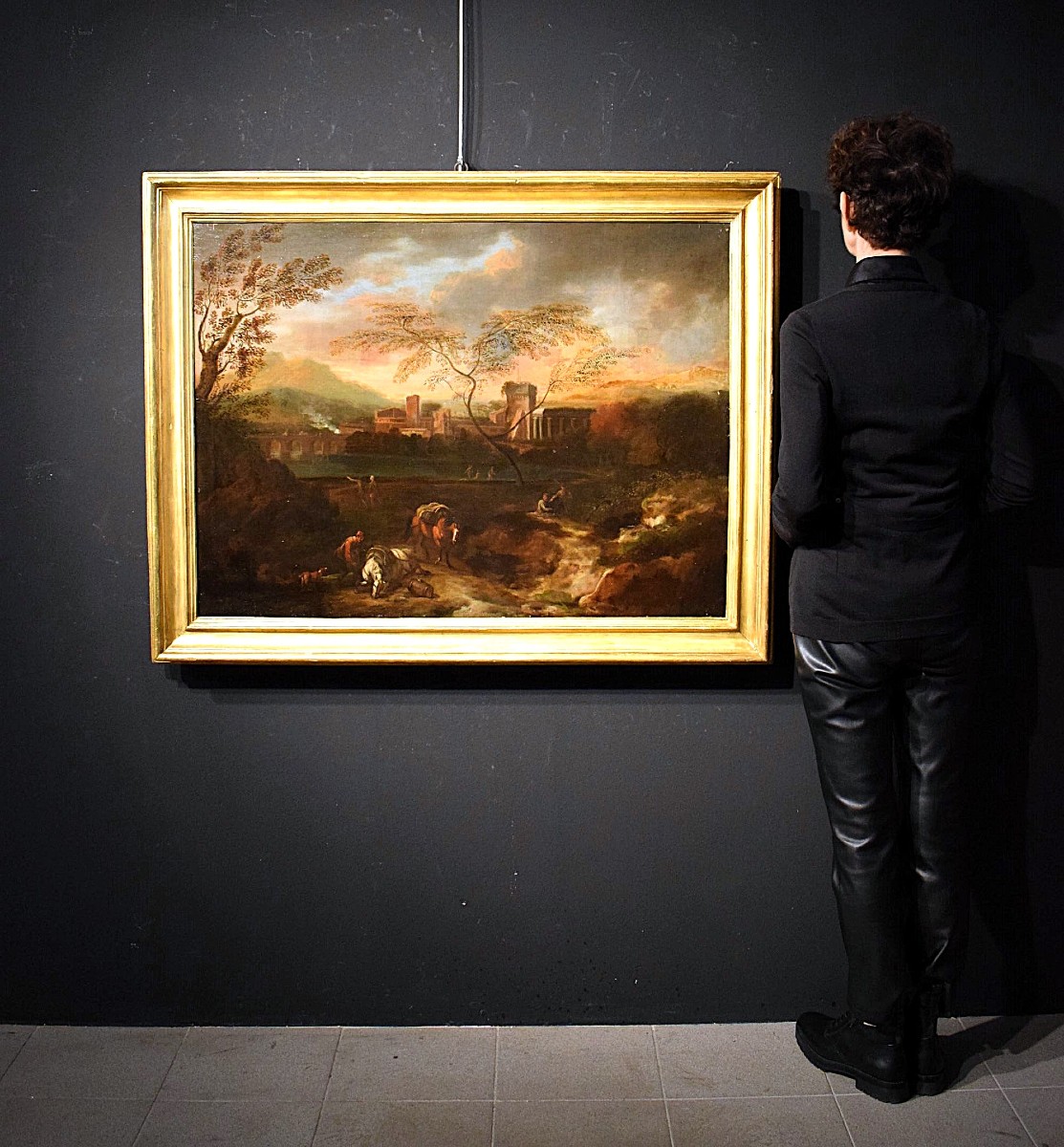 Idyllic Landscape At Sunset - Johann Heinrich Roos (1631–1685)-photo-5