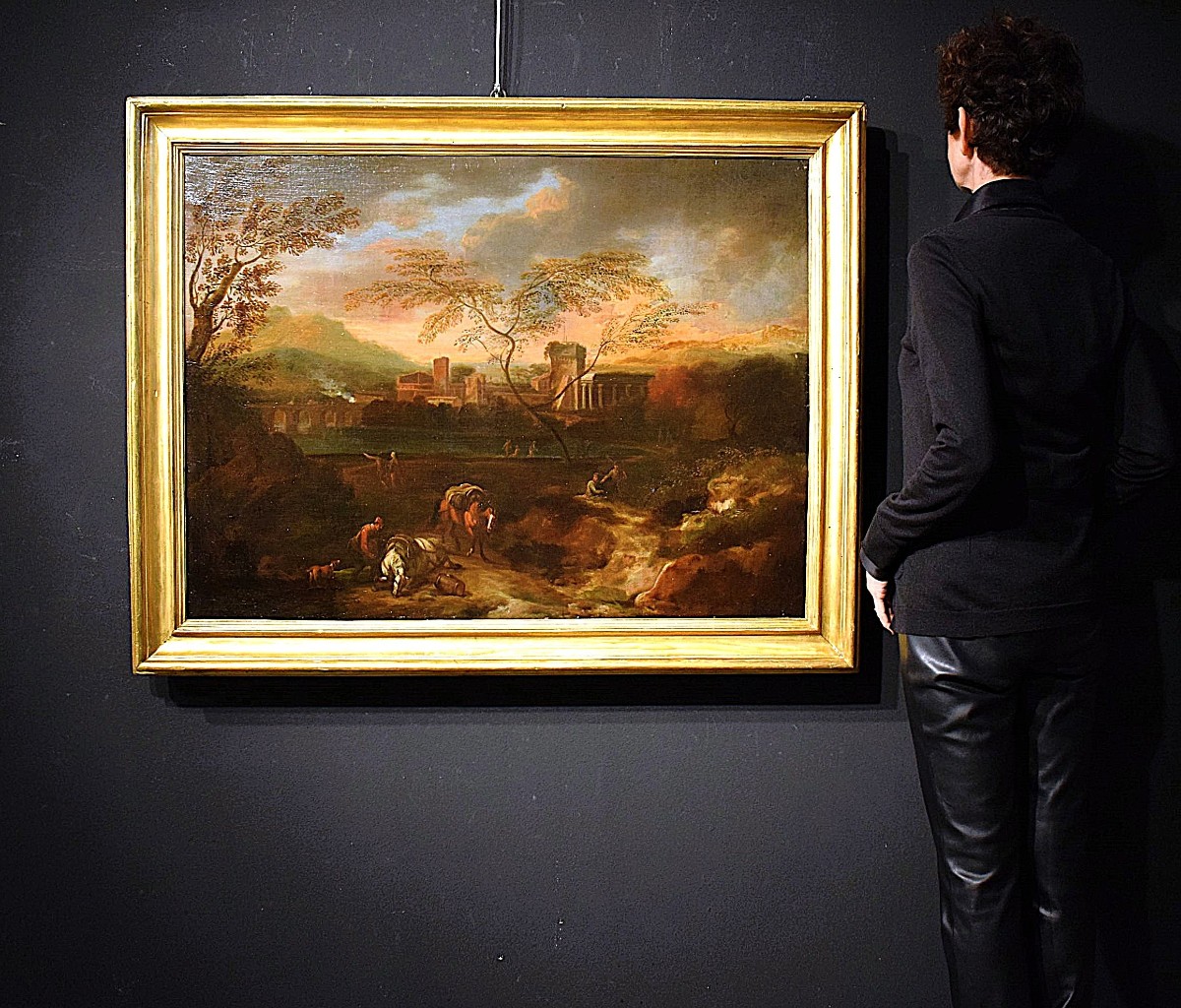 Idyllic Landscape At Sunset - Johann Heinrich Roos (1631–1685)-photo-6