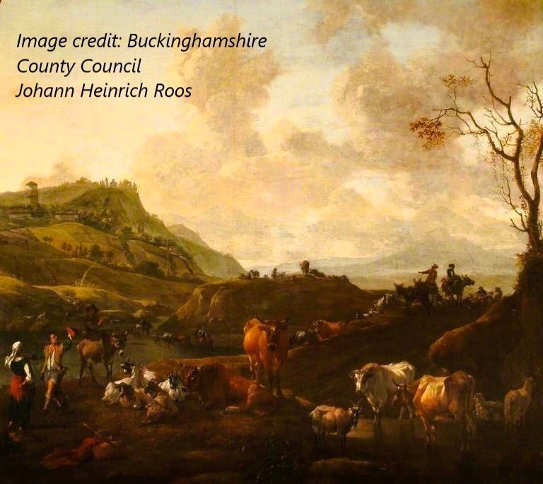 Idyllic Landscape At Sunset - Johann Heinrich Roos (1631–1685)-photo-8