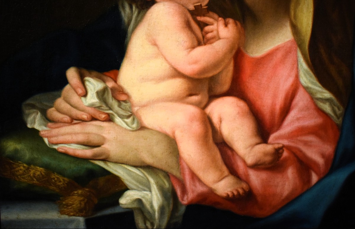 La Vierge à l'Enfant  - Atelier de Carlo Cignani (Bologne, 1628 – Forlì, 1719)-photo-3