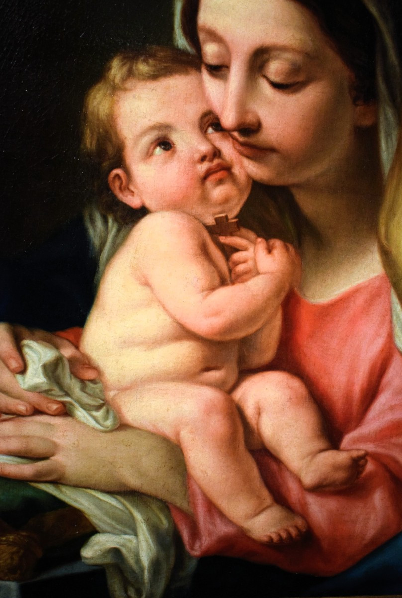 La Vierge à l'Enfant  - Atelier de Carlo Cignani (Bologne, 1628 – Forlì, 1719)-photo-1