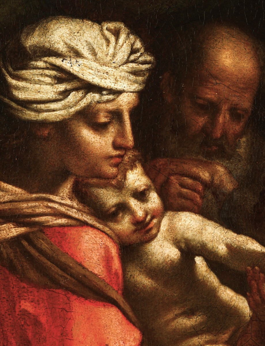 La Sainte Famille avec l'Enfant Jean-Baptiste - Simone Cantarini (1612–1648) cercle-photo-2