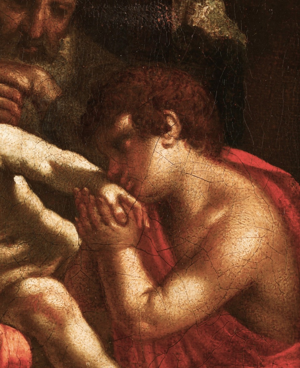 La Sainte Famille avec l'Enfant Jean-Baptiste - Simone Cantarini (1612–1648) cercle-photo-3