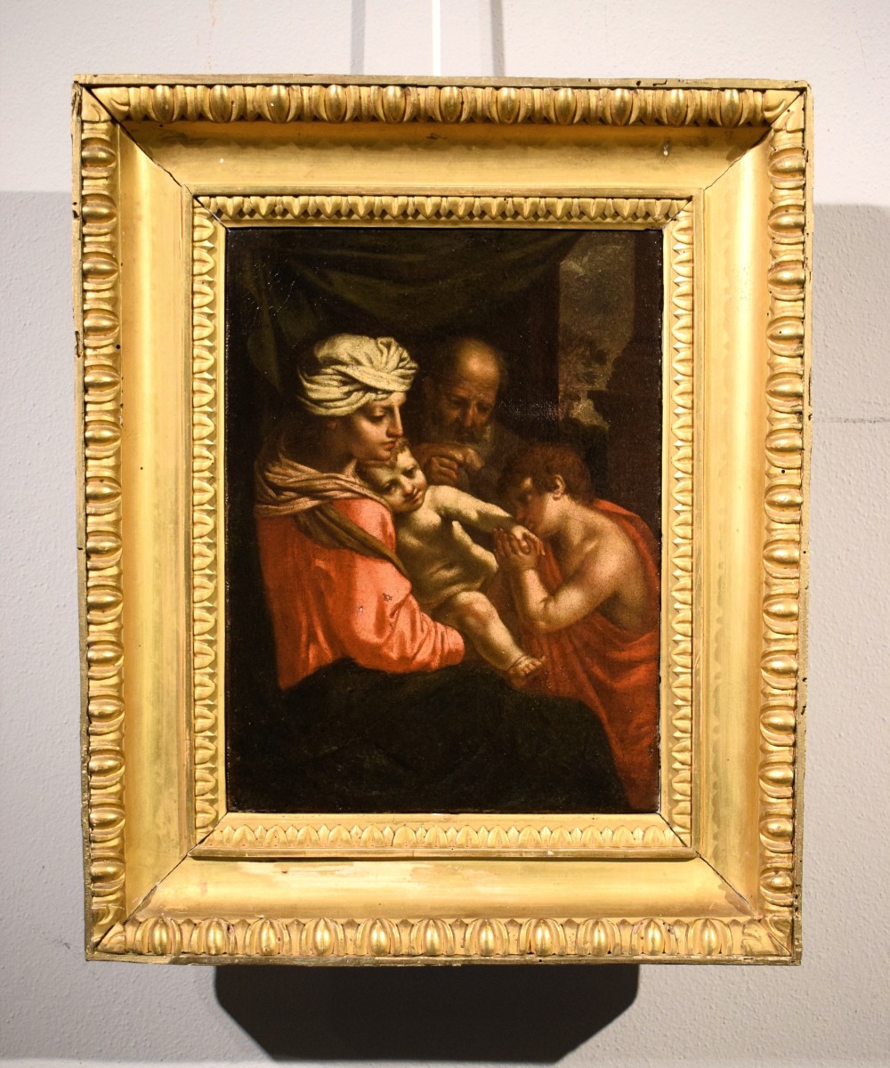 La Sainte Famille avec l'Enfant Jean-Baptiste - Simone Cantarini (1612–1648) cercle-photo-5