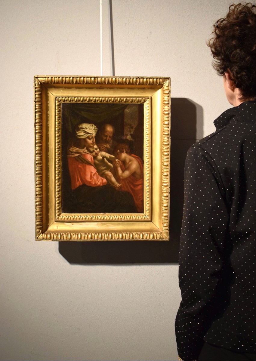 La Sainte Famille avec l'Enfant Jean-Baptiste - Simone Cantarini (1612–1648) cercle-photo-6
