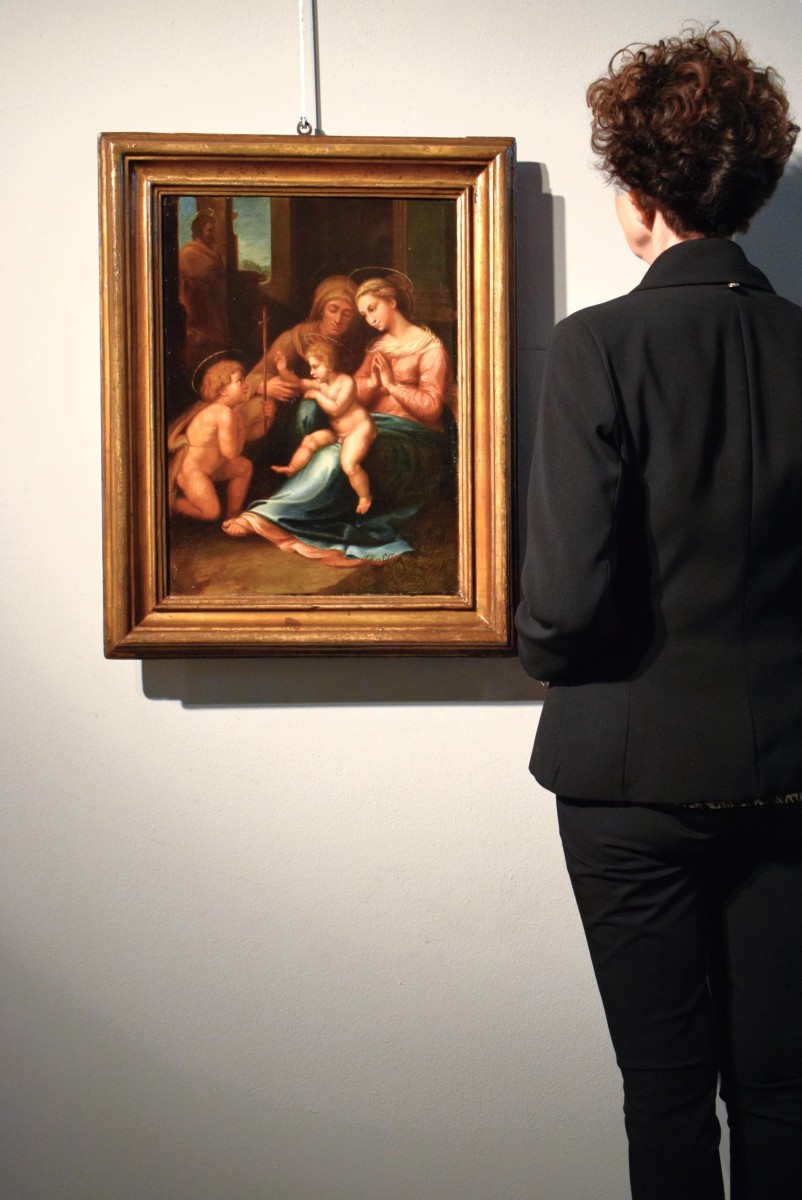 The Madonna Of Divine Love  - French Artist After Raphael  - 18th Century-photo-8