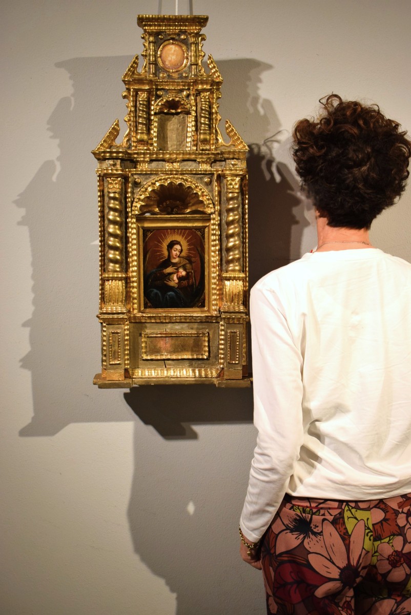 Virgo Lactans - Oil On Copper - Venetian Master -  Early 17th Century-photo-8