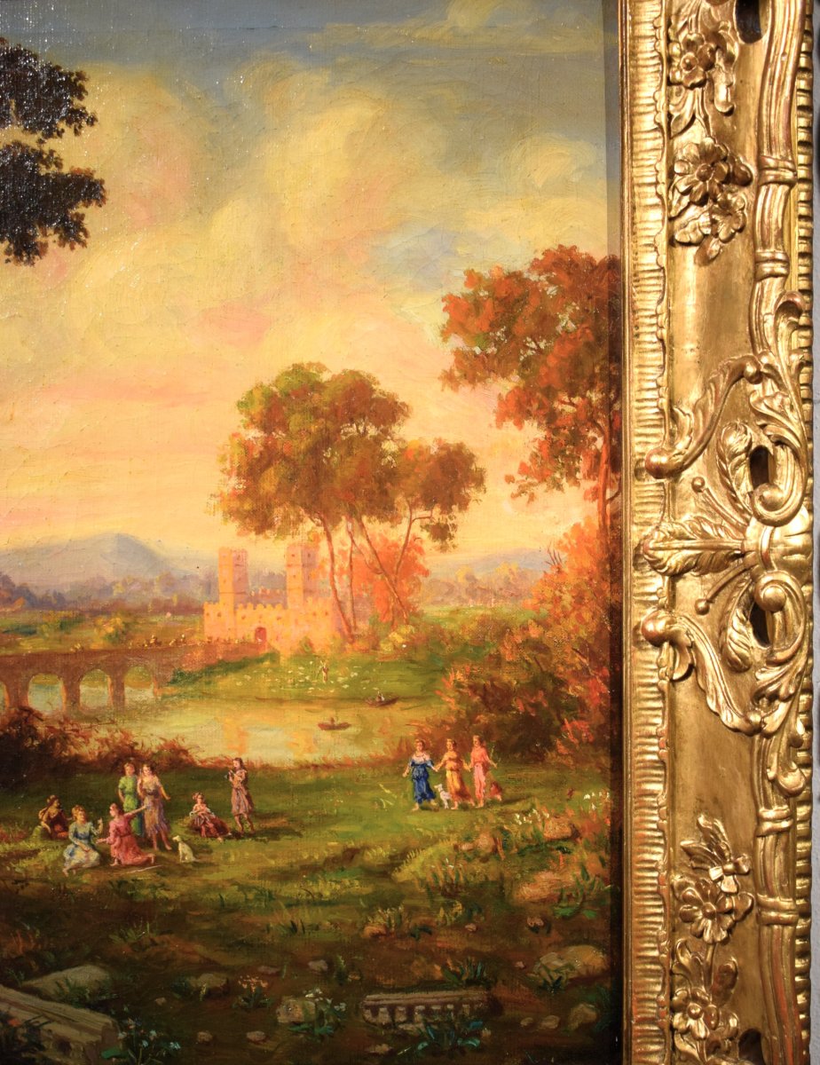 Arcadian Landscapes - 18th-century Roman School-photo-1